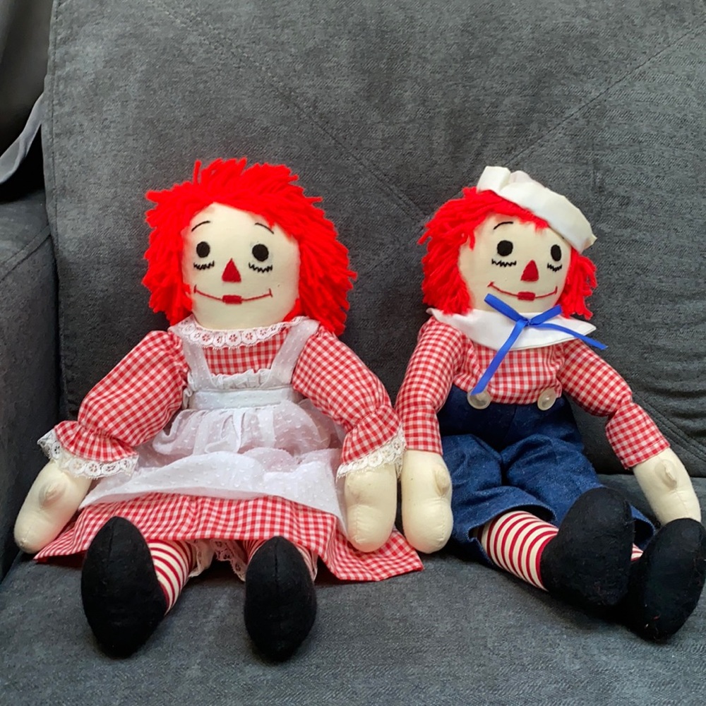 RARE Raggedy Ann and Andy doll set